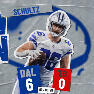 Poster Of Football Player Schultz Holding Football GIF