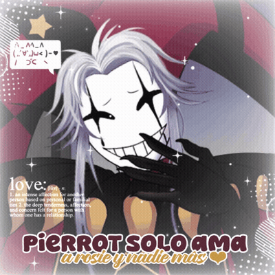 Poster Pierrot Solo Ama A Rosie Y Nadie Mas GIF