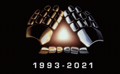 Poster Saying 1993-2021 With Gloves GIF