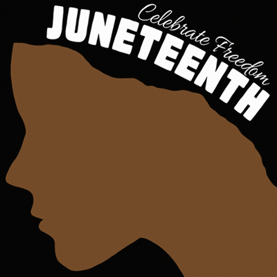 Poster Saying Celebrate Freedom Juneteenth GIF