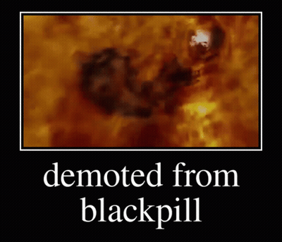 Poster Saying Demoted From Blackpill GIF