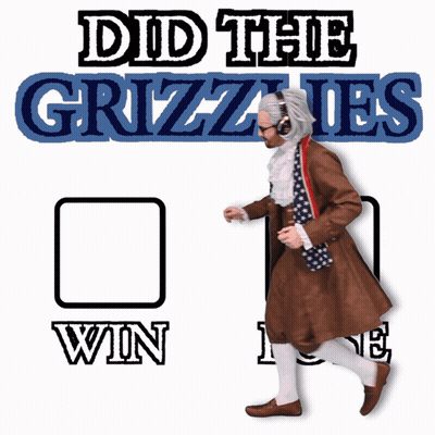 Poster Saying Did The Grizzlies Win And Lost GIF