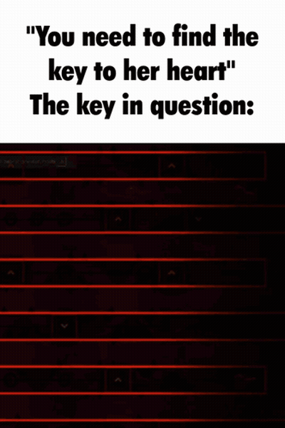 Poster Saying Find The Key To Her Heart GIF