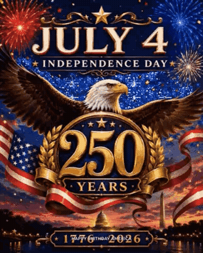 Poster Saying Freedom Is Never Free With American Flag GIF