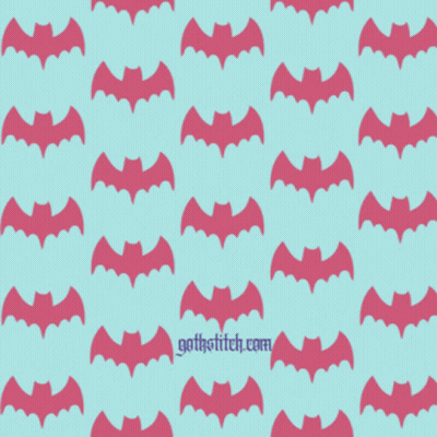 Poster Saying Goth Morning With Pink Bats GIF