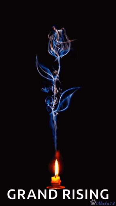 Poster Saying Grand Rising GIF
