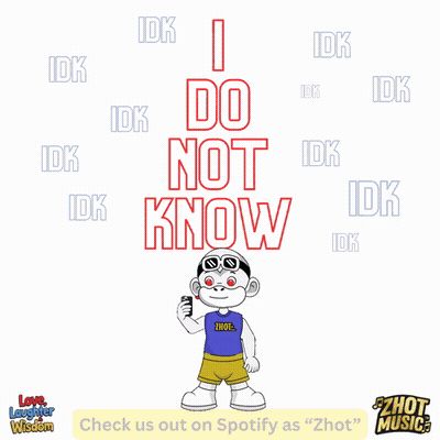 Poster Saying I Do Not Know With Soap Bar GIF
