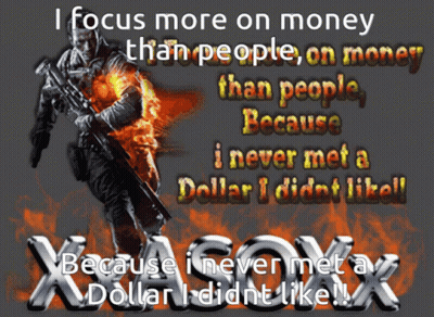 Poster Saying I Focus More On Money Than People GIF