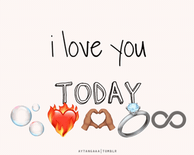 Poster Saying I Love You Tomorrow GIF