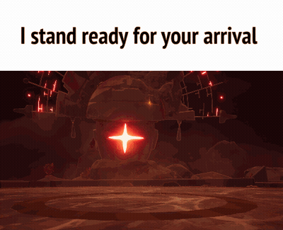 Poster Saying I Stand Ready For Your Arrival GIF