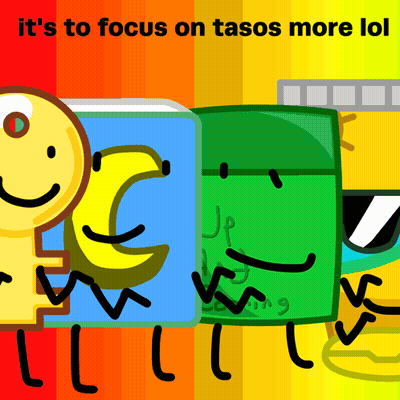 Poster Saying It's To Focus On Tasos More Lol GIF