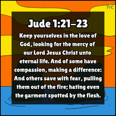 Poster Saying Jude 1:21-23