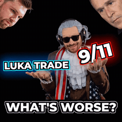 Poster Saying Luka Trade 9/11 What's Worse GIF