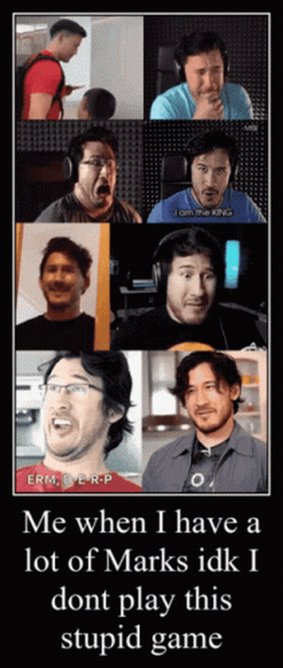 Poster Saying Me When I Have A Lot Of Marks Idk I Dont Play This Stupid Game GIF