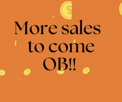 Poster Saying More Sales To Come Ob GIF