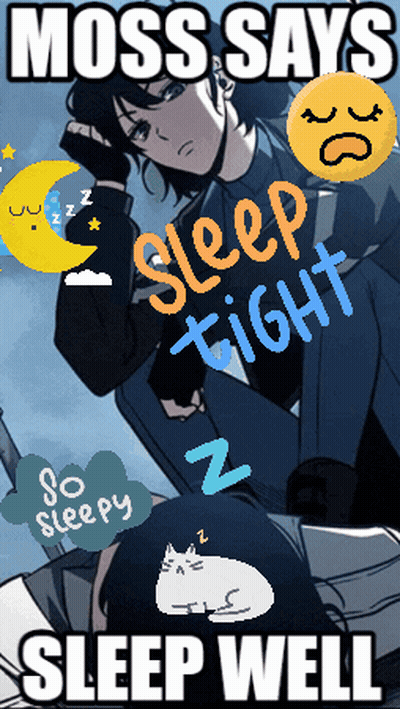 Poster Saying Moss Says Sleep Tight