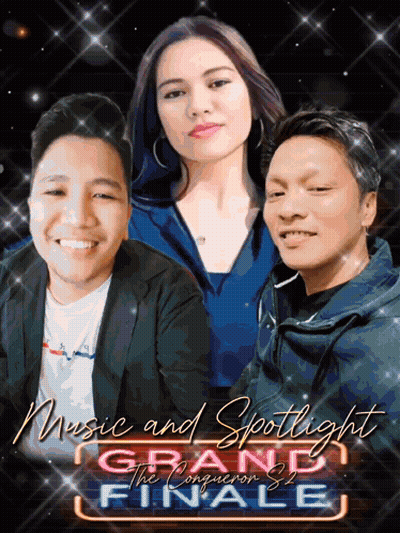 Poster Saying Music And Spotlight Grand Finale GIF