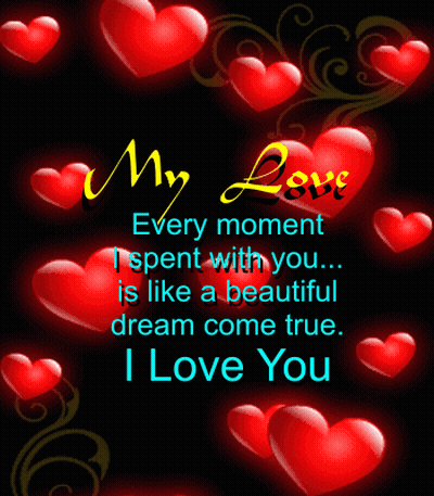 Poster Saying My Love Every Moment I Spent With You