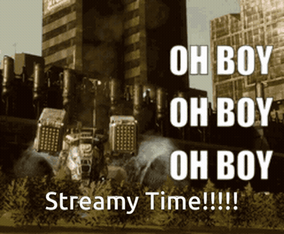 Poster Saying Oh Boy Oh Boy Streamy Time GIF