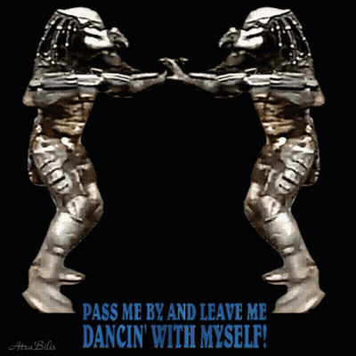 Poster Saying Pass Me By And Leave Me Dancing With Myself GIF