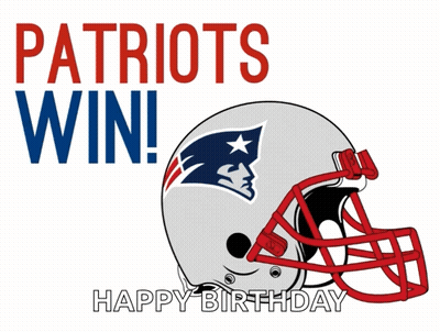 Poster Saying Patriots Win GIF