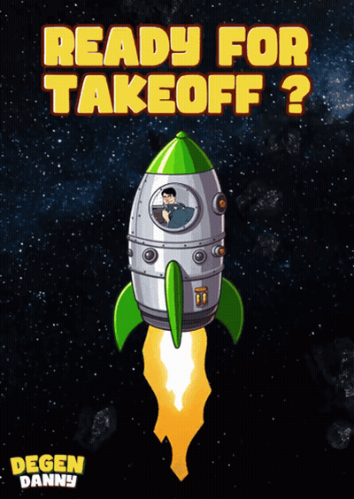 Poster Saying Ready For Takeoff With Rocket GIF