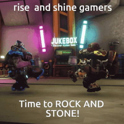 Poster Saying Rise And Shine Gamers GIF