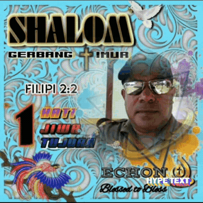 Poster Saying Shalom Gerbang Timur Filipi 2 2 GIF