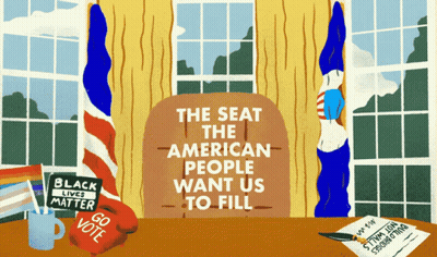 Poster Saying The Seat American People Want GIF
