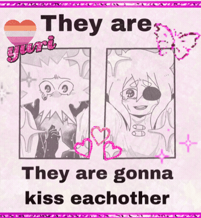 Poster Saying They Are Gonna Kiss Each Other GIF
