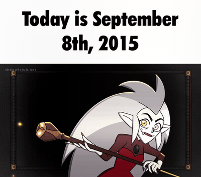 Poster Saying Today Is September 8Th 2015 GIF