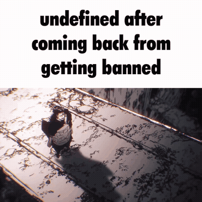 Poster Saying Undefined After Banned GIF