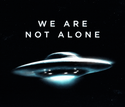 Poster Saying We Are Not Alone GIF