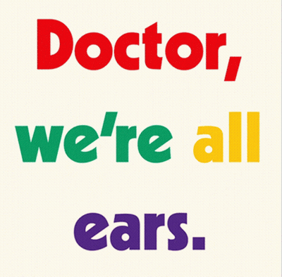 Poster Saying We're A GIF