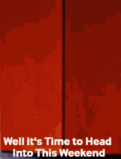 Poster Saying Well It's Time To Head Into This Weekend GIF