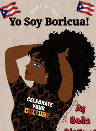 Poster Saying Yo Soy Boricua GIF