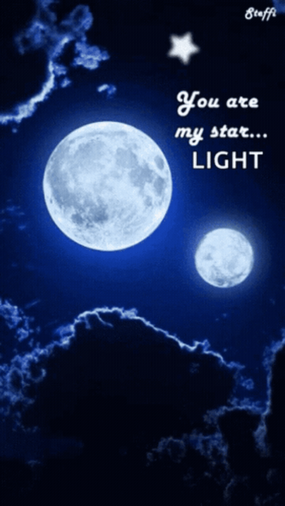 Poster Saying You Are My Star Light GIF