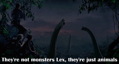 Poster Says They're Not Monsters Lex Just Animals GIF