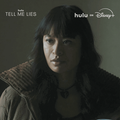 Poster Tell Me Lies Woman Asking Are You Okay GIF