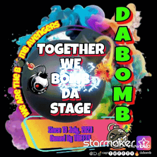 Poster With Bomb And Words Together We Bomb Da Stage GIF