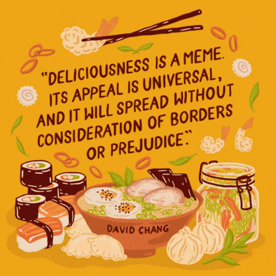 Poster With David Chang Quote GIF