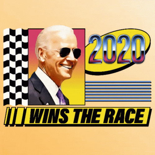Poster With Man And Year 2020 GIF