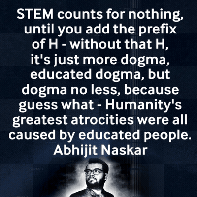 Poster With Quote From Abhijit Naskar GIF