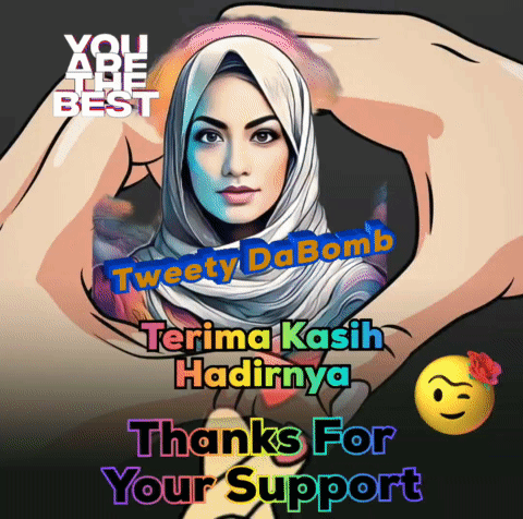 Poster You Are The Best With Woman In Hijab GIF