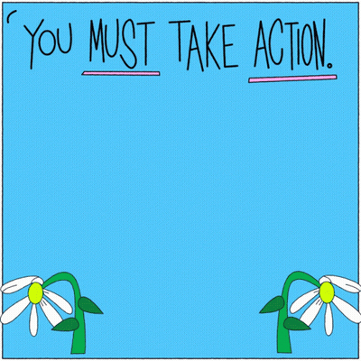 Poster You Must Take Action Giving Up Never An Option GIF