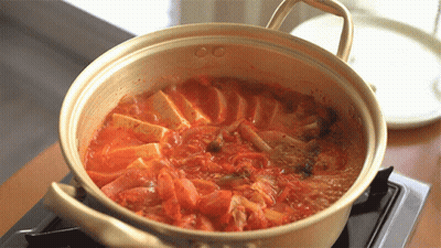 Pot Of Stew Cooking On Stove GIF
