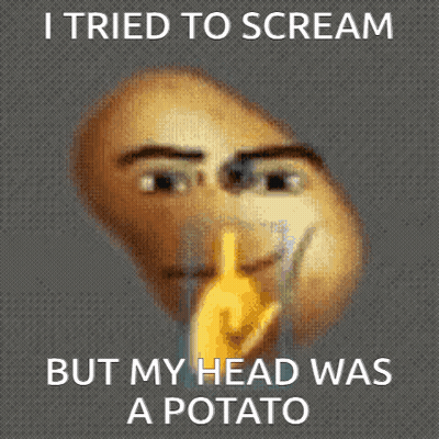 Potato Making Funny Face With Middle Finger GIF