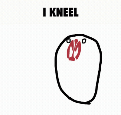 Potato Saying I Kneel GIF