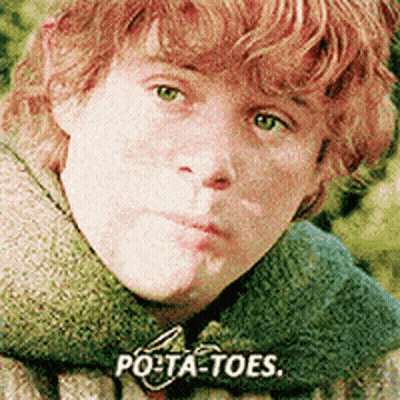 Potato With Face In Dirt GIF