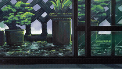 Potted Plants In Front Of Fence GIF
